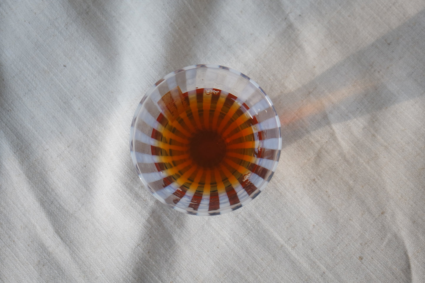 Hirota Glass Taisho Roman Stripe Stem Glass
