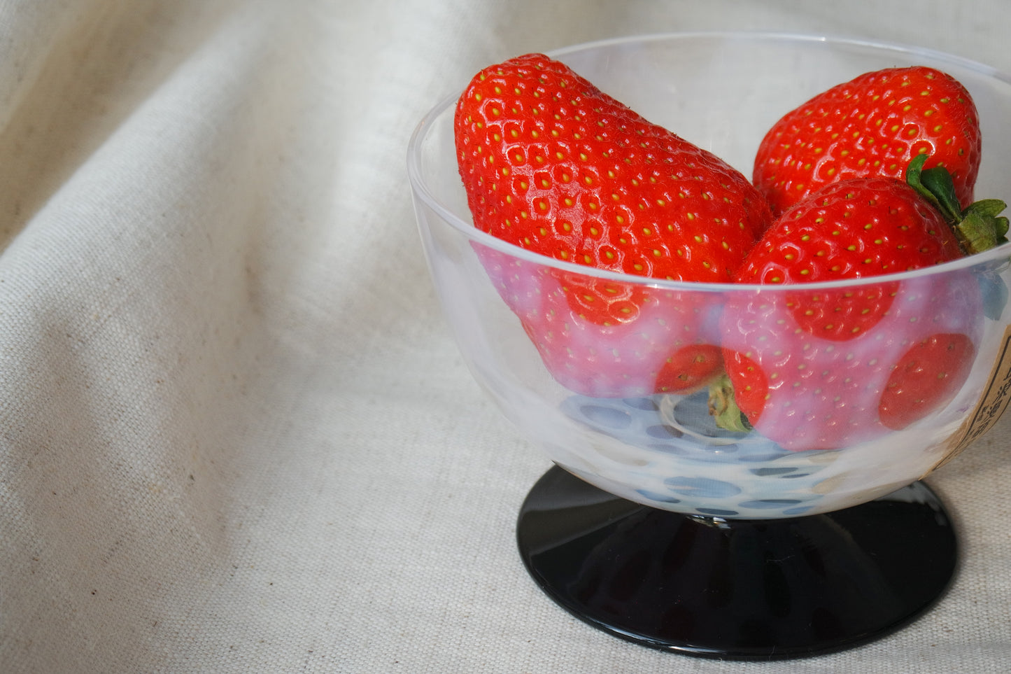 Hirota Glass Taisho Roman Polka Dot Ice Cream Cup