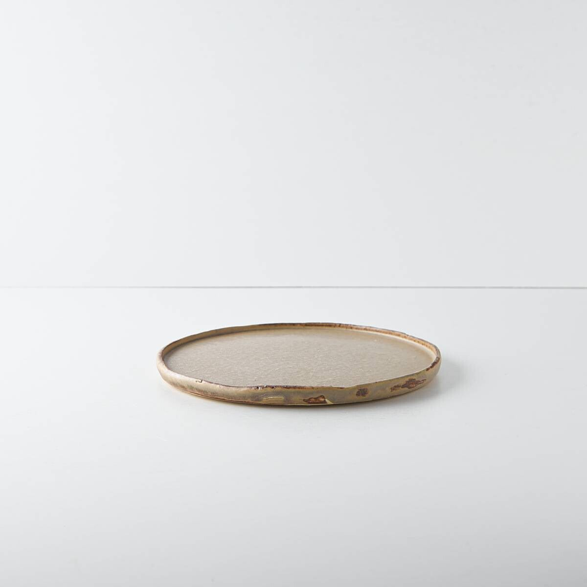 Jyuzan Mino Ware Small Plate - Mocha