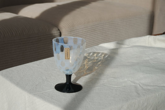 Hirota Taisho Roman Polka Dot Goblet/ Wine Glass